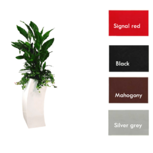 Curvy Pillar fiber glass pot