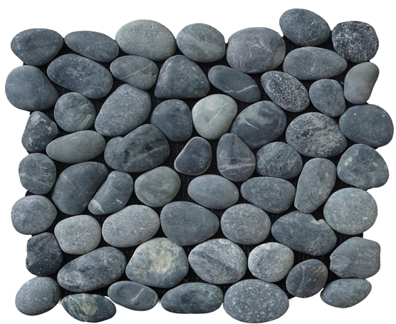black pebbles