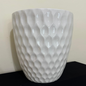White ceramic hive pattern