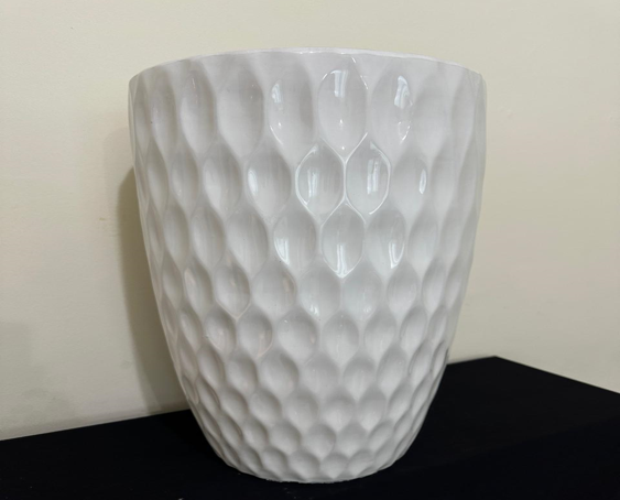 White ceramic hive pattern