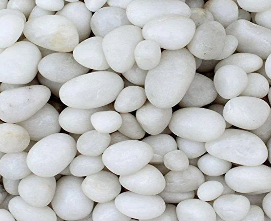 Pebble White ( off white) High Polished