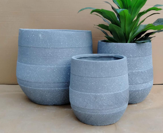 Fiber clay pot