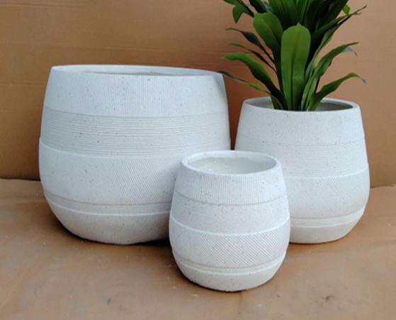 fiber clay pot