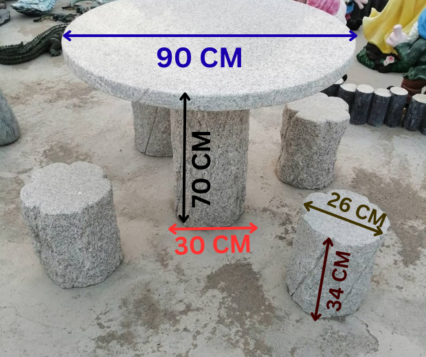 Stone Round Shape Table diameter