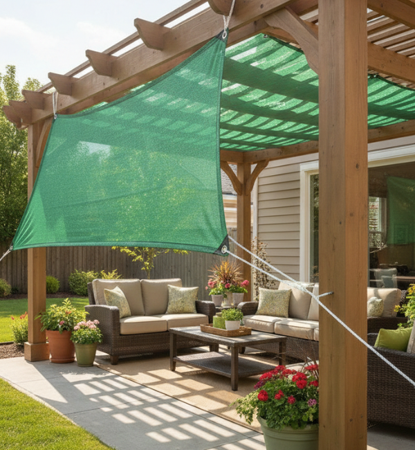 Sun Shades For Patio - Green Shade Net - Garden Shade Screen